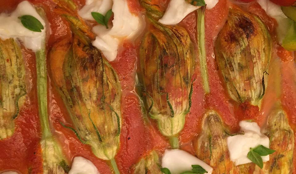 Mozzarella Stuffed Zucchini Flowers SBA's Kitchen Home